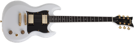 Schecter DIAMOND SERIES ZV-H6LLYW66D    Gloss White 6-String Electric Guitar 2024